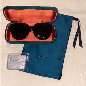 Gucci 55mm Oversized Square Sunglasses NEW